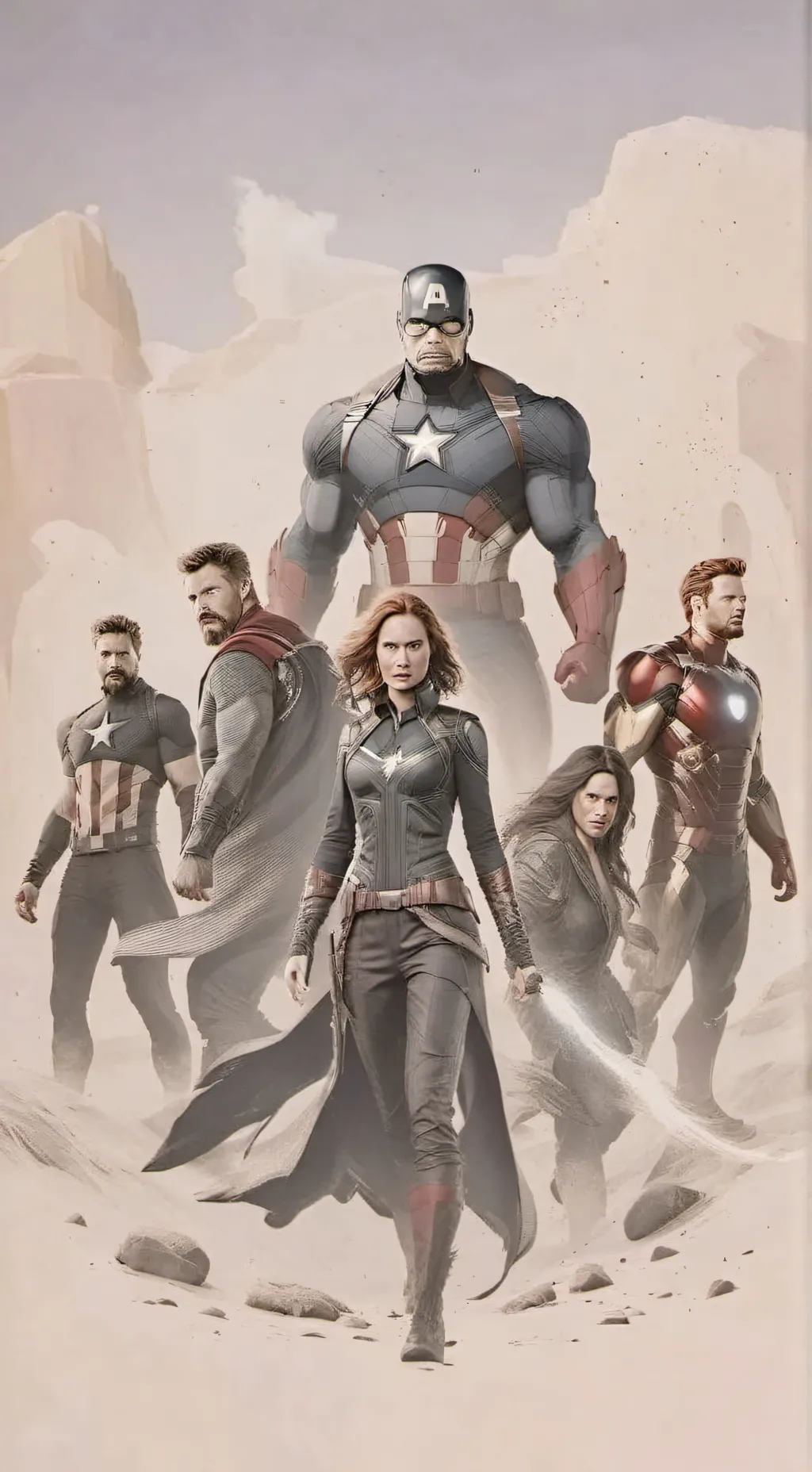 ai character: avengers 8 background