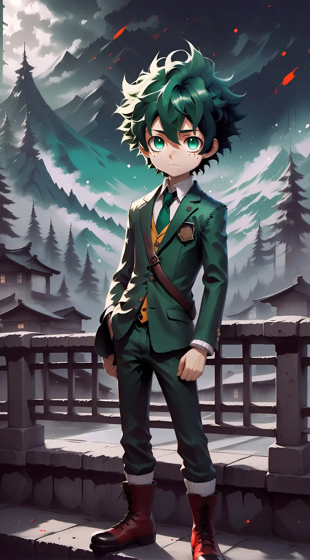 ai character: Izuku? background