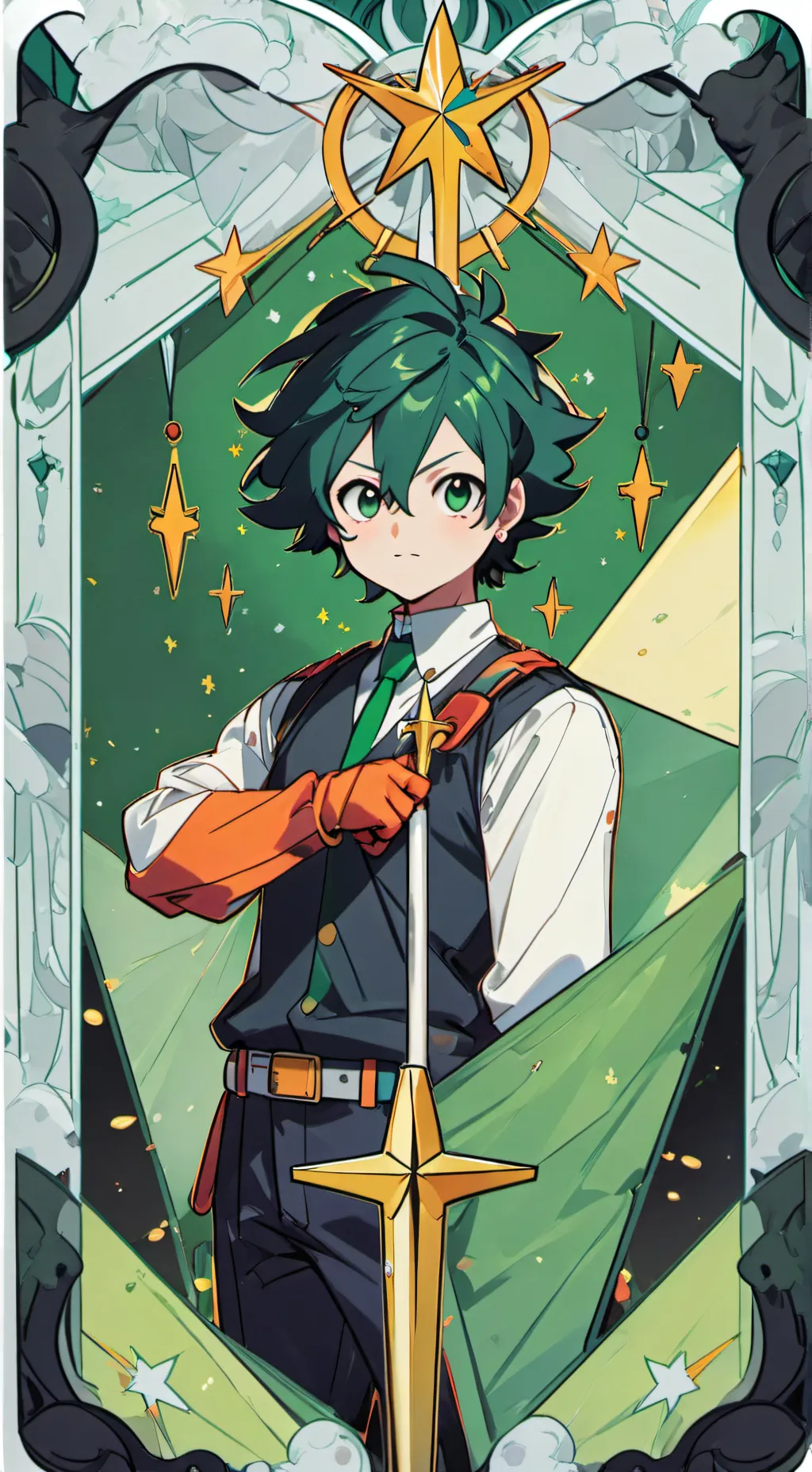 ai character: put deku in box background