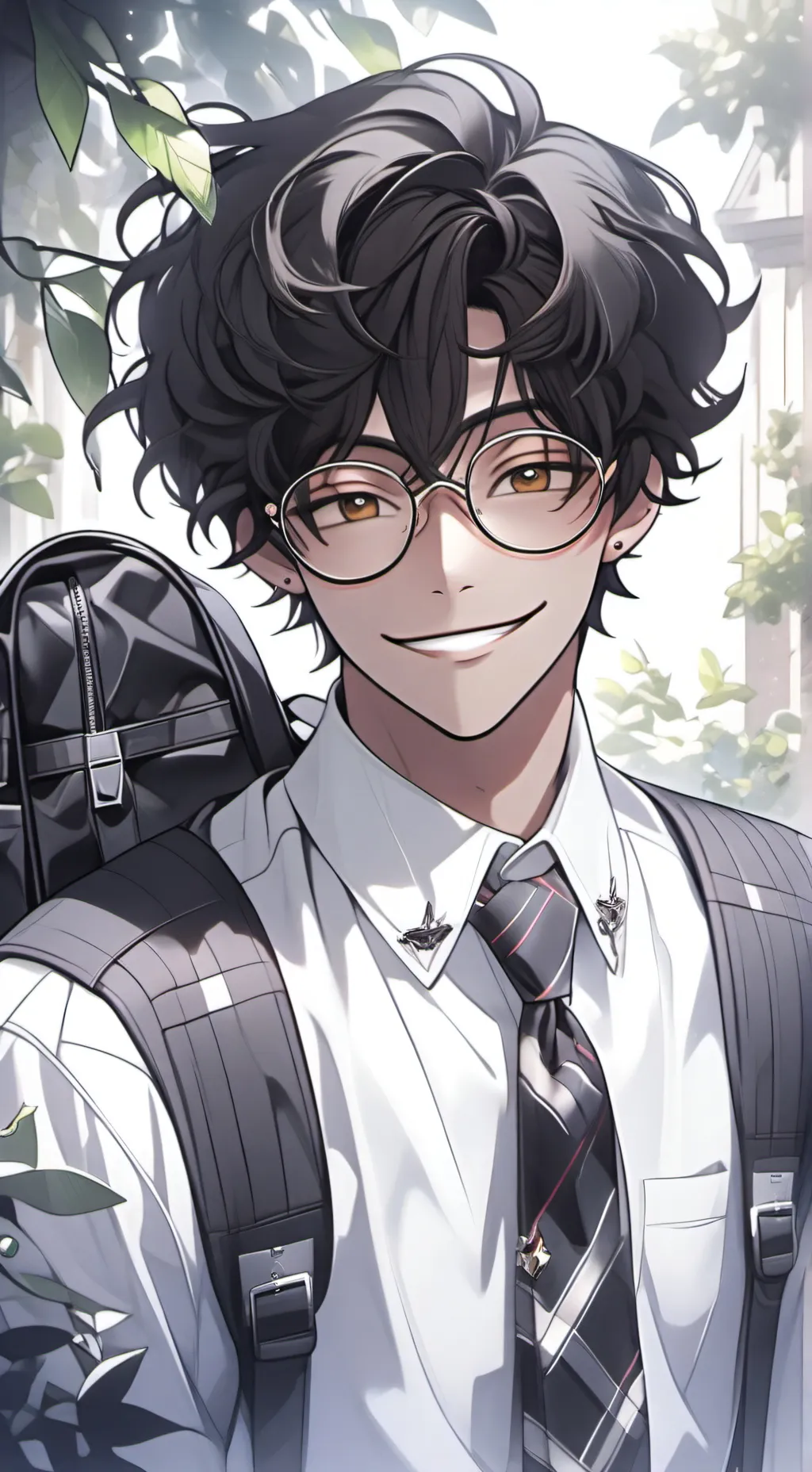 ai character: Leo☕ background