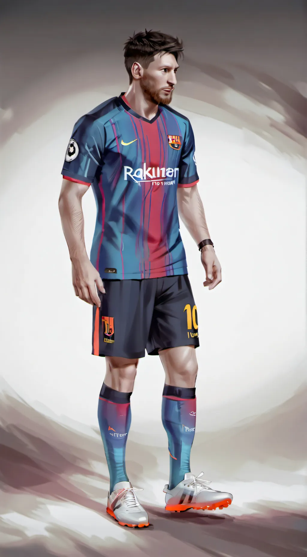 ai character: Messi  background