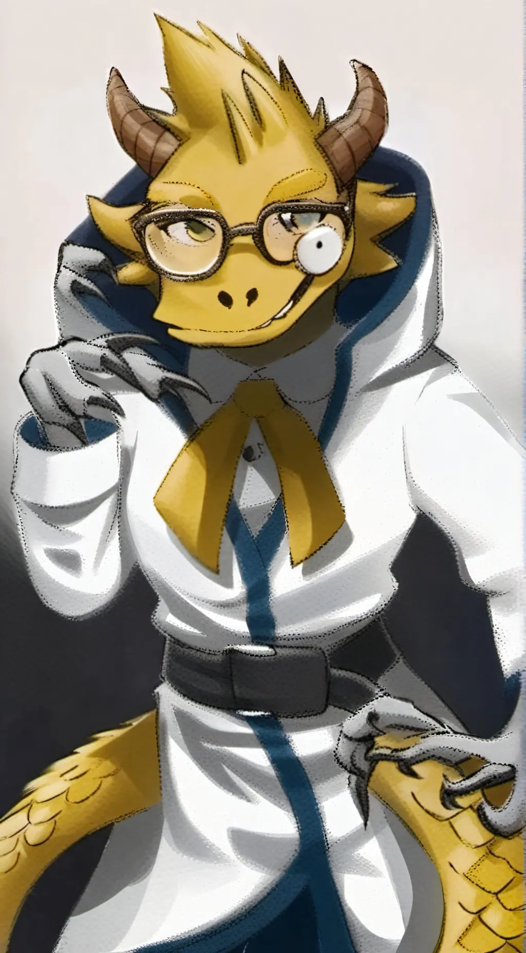 ai character: Alphys background
