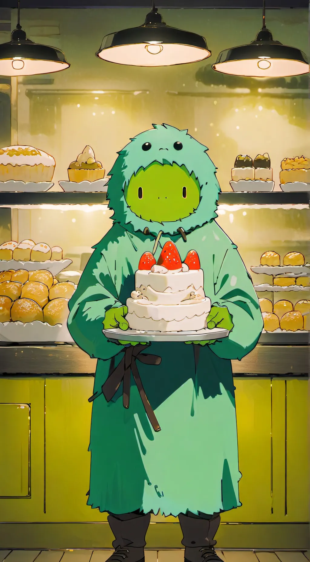 ai character: Mochi background
