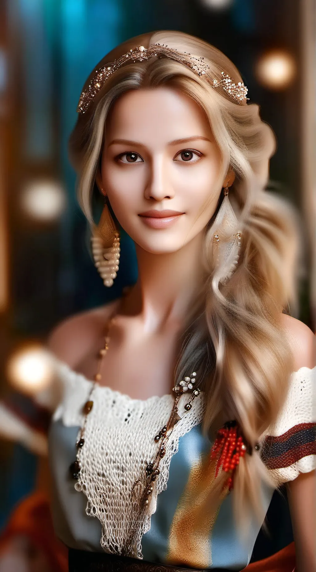 ai character: rose background