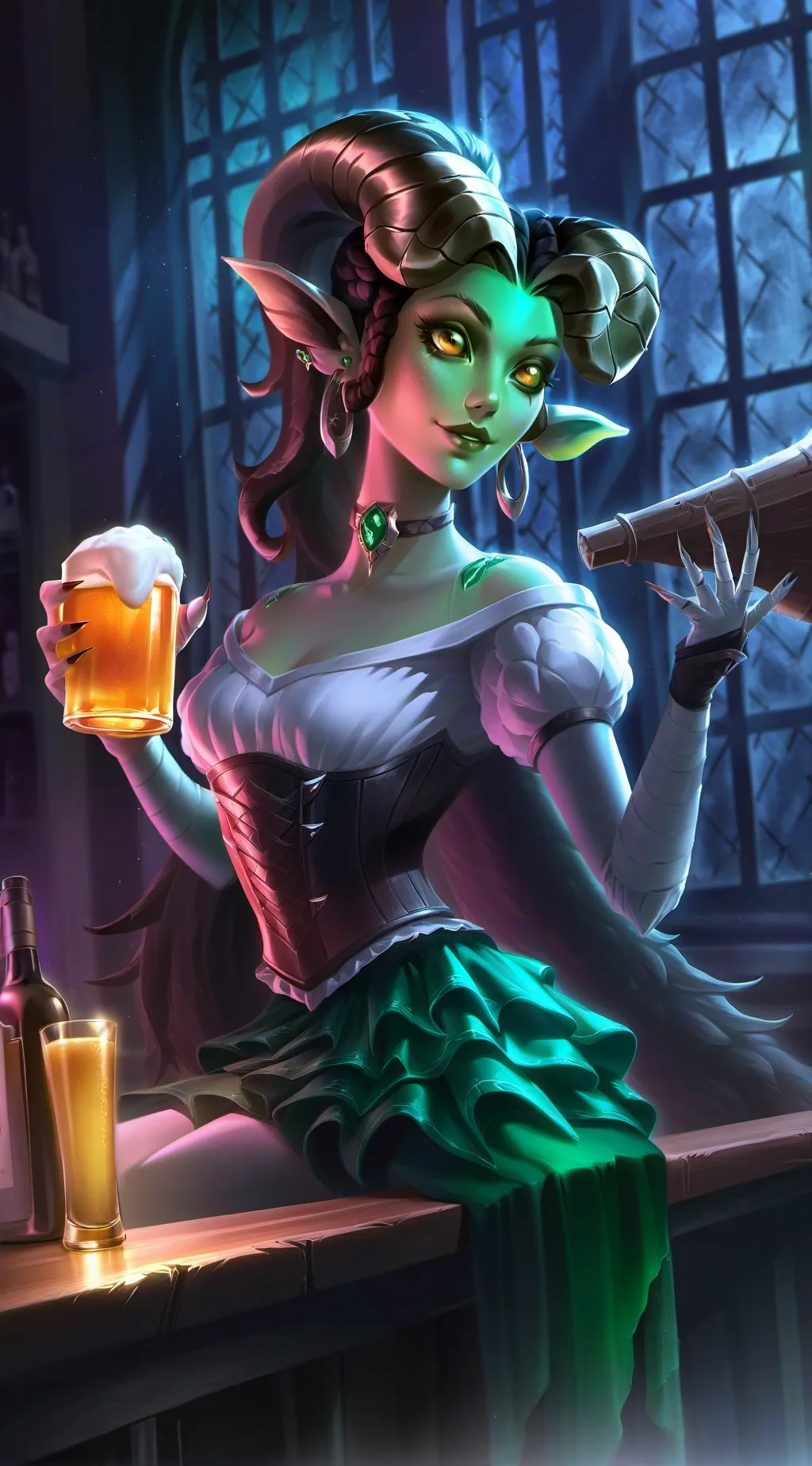 ai character: Growth background