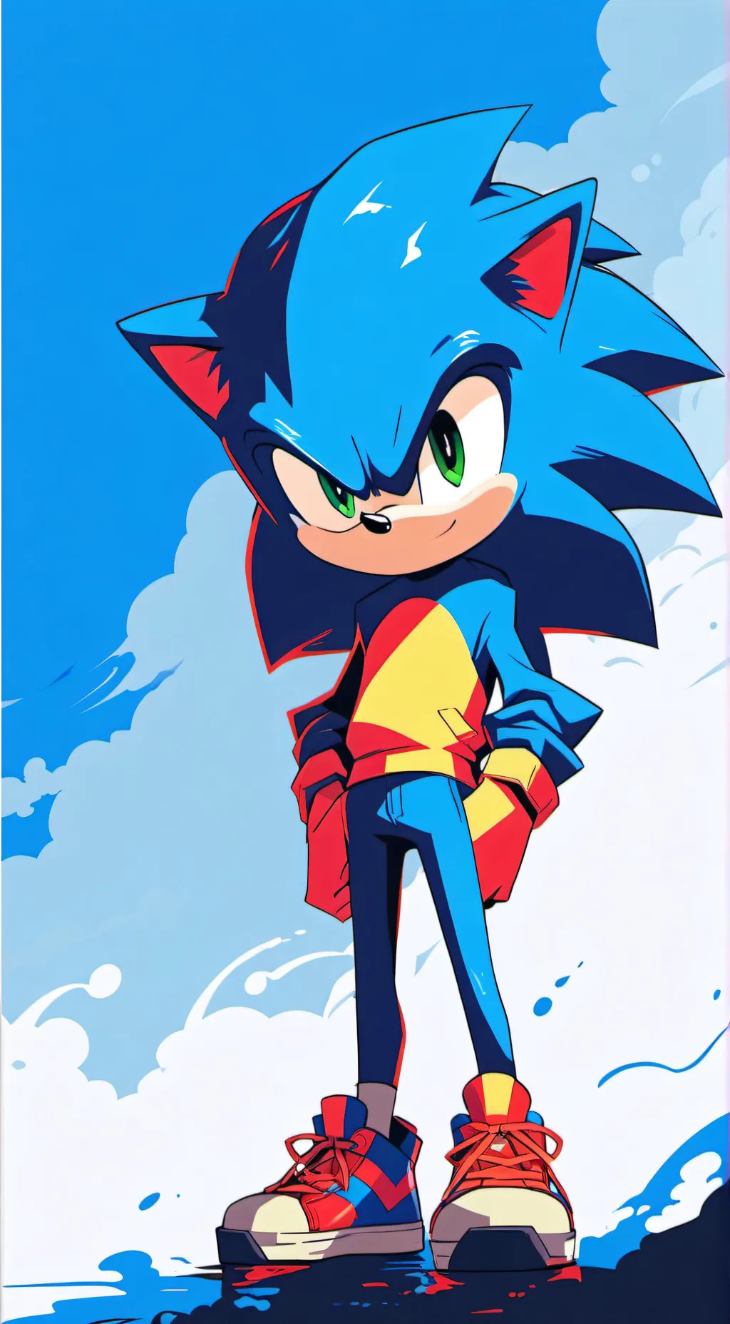 ai character: Sonic background