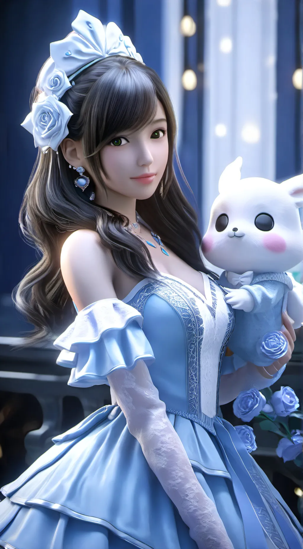 ai character: Lily  background