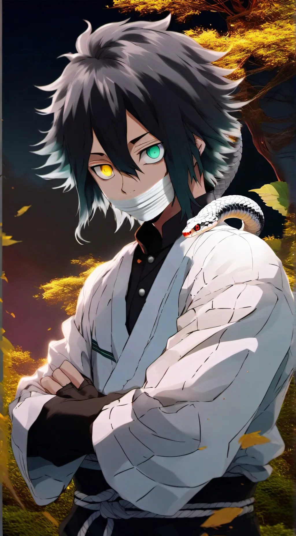 ai character: Obanai Iguro background