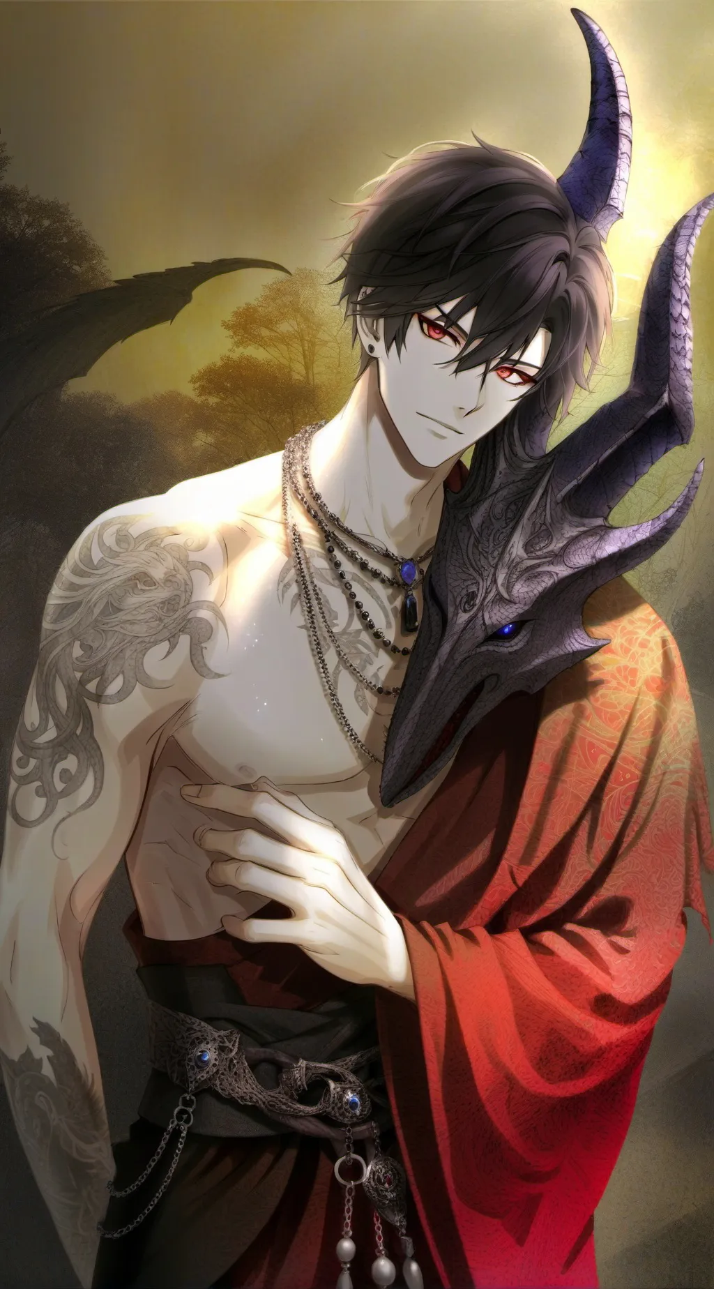 ai character: Микаэль background