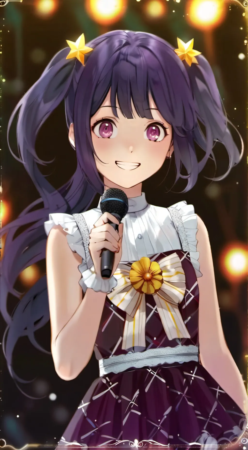 ai character: Emily Hoshino  background