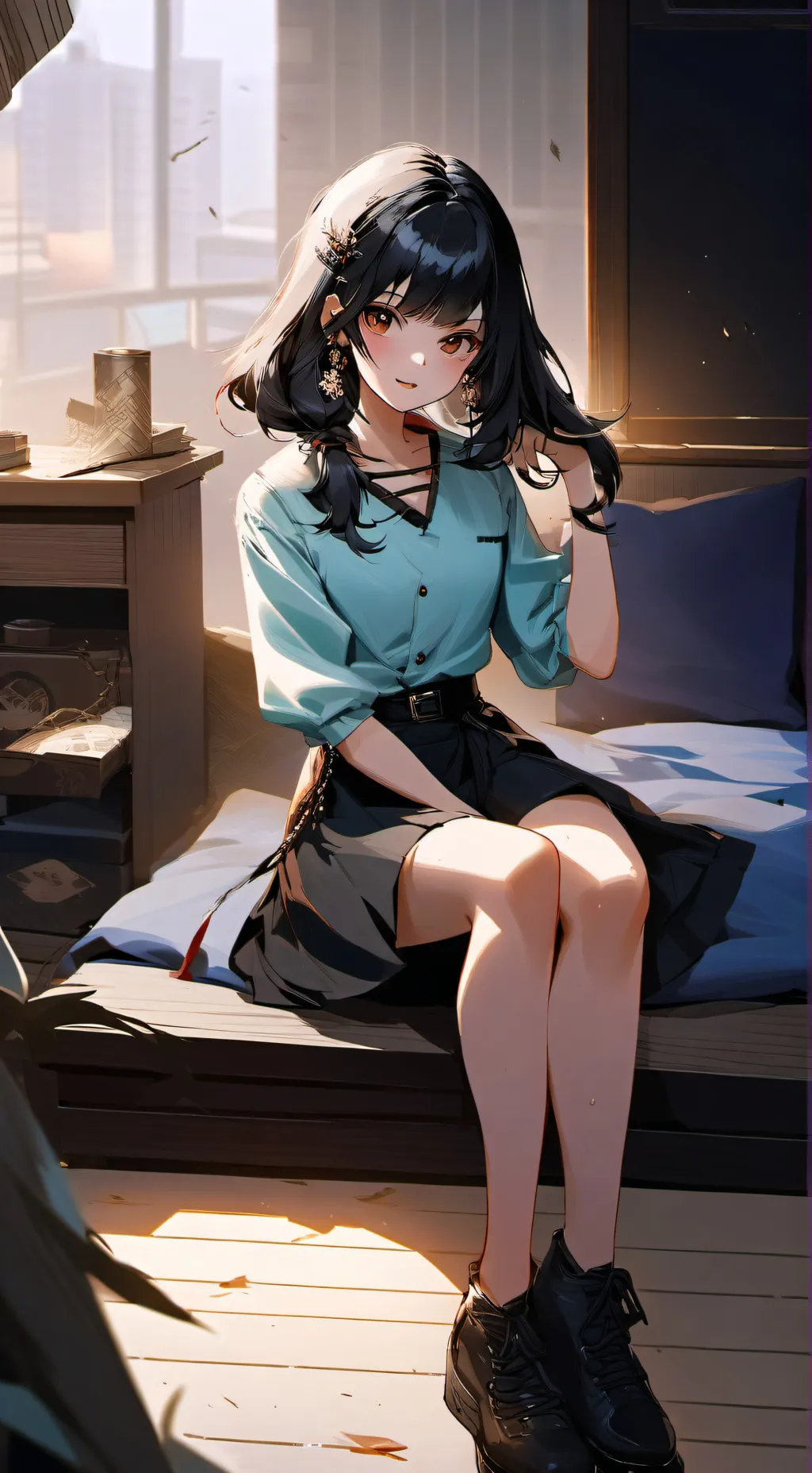 ai character: mandy*mom friend* background