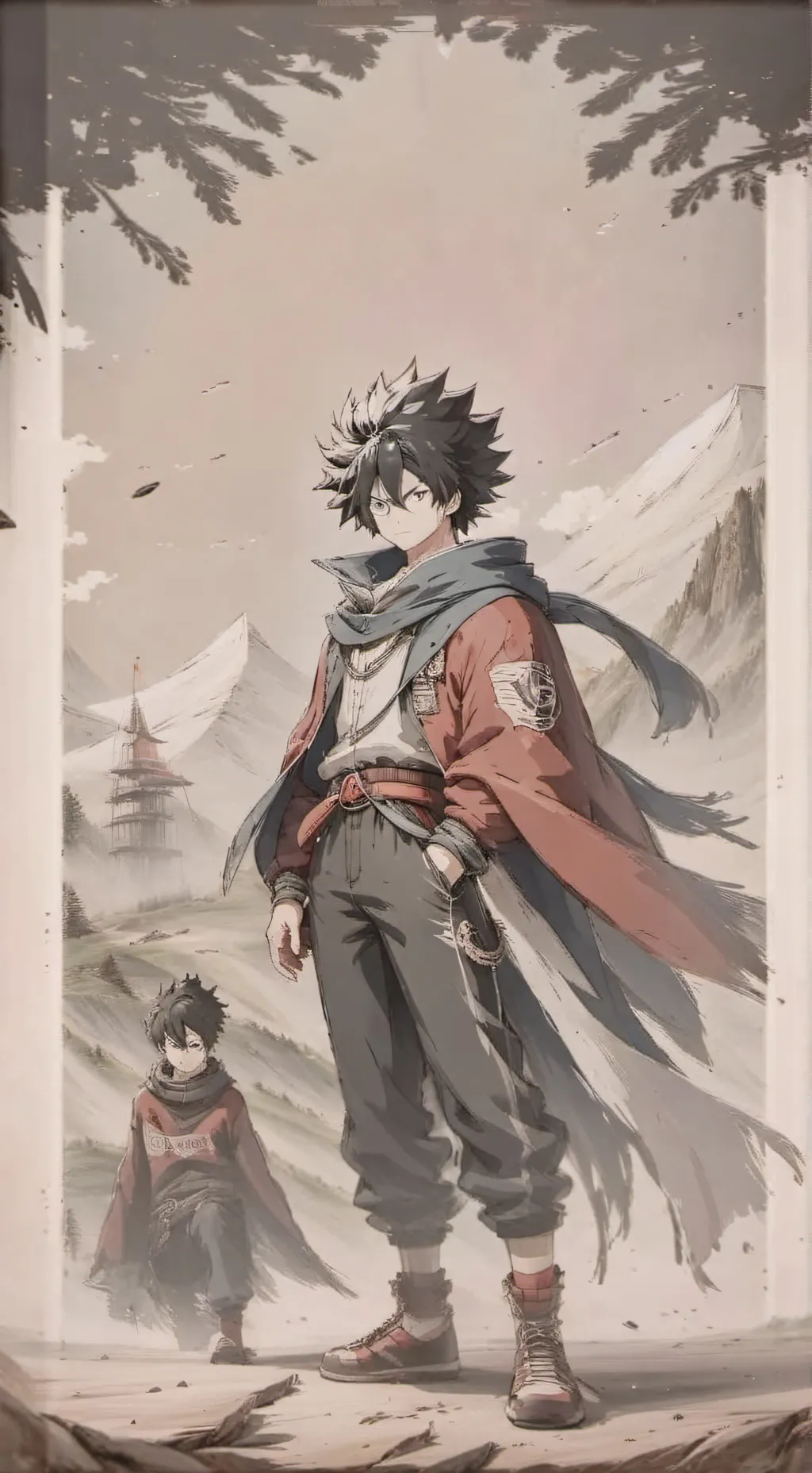 ai character: Deku dead oh noooo background