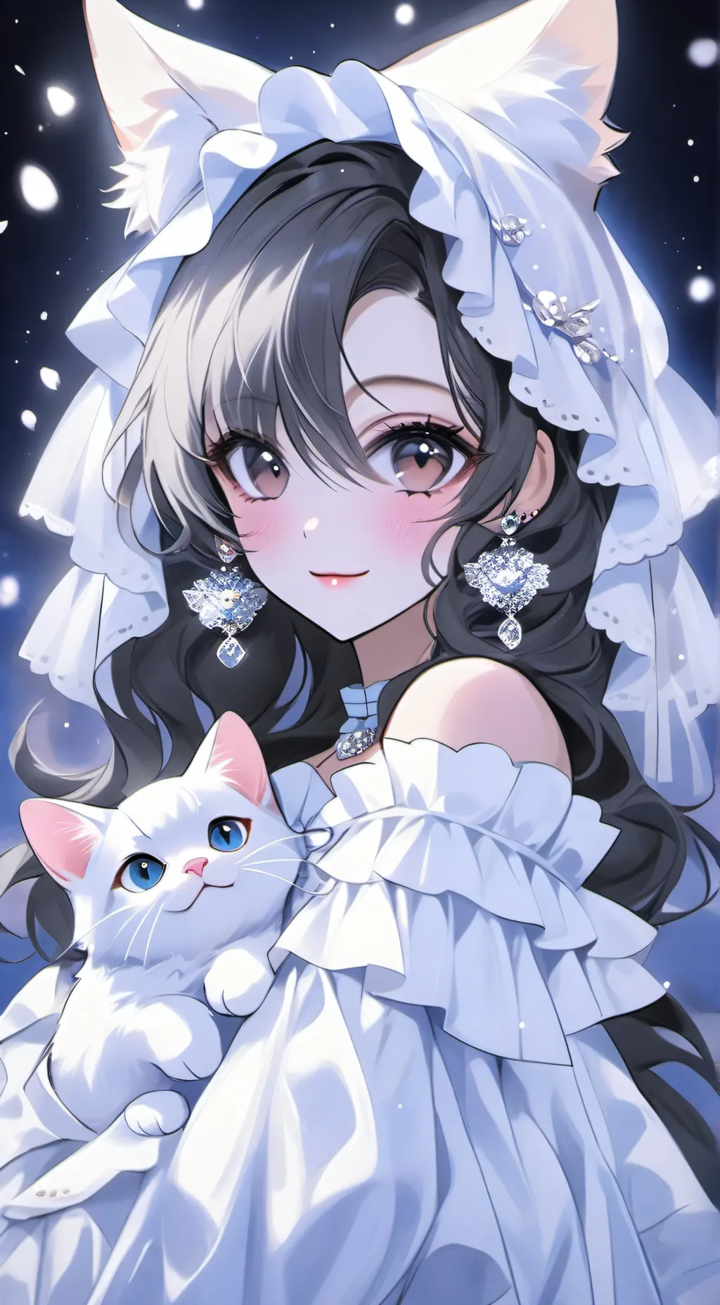 ai character: luna furry background