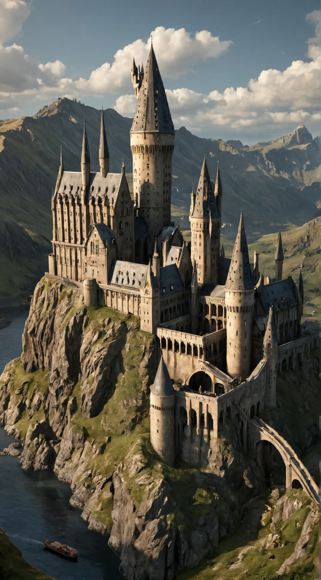ai character: Hogwarts X background