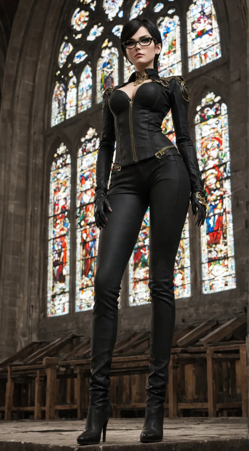 ai character: Bayonetta background