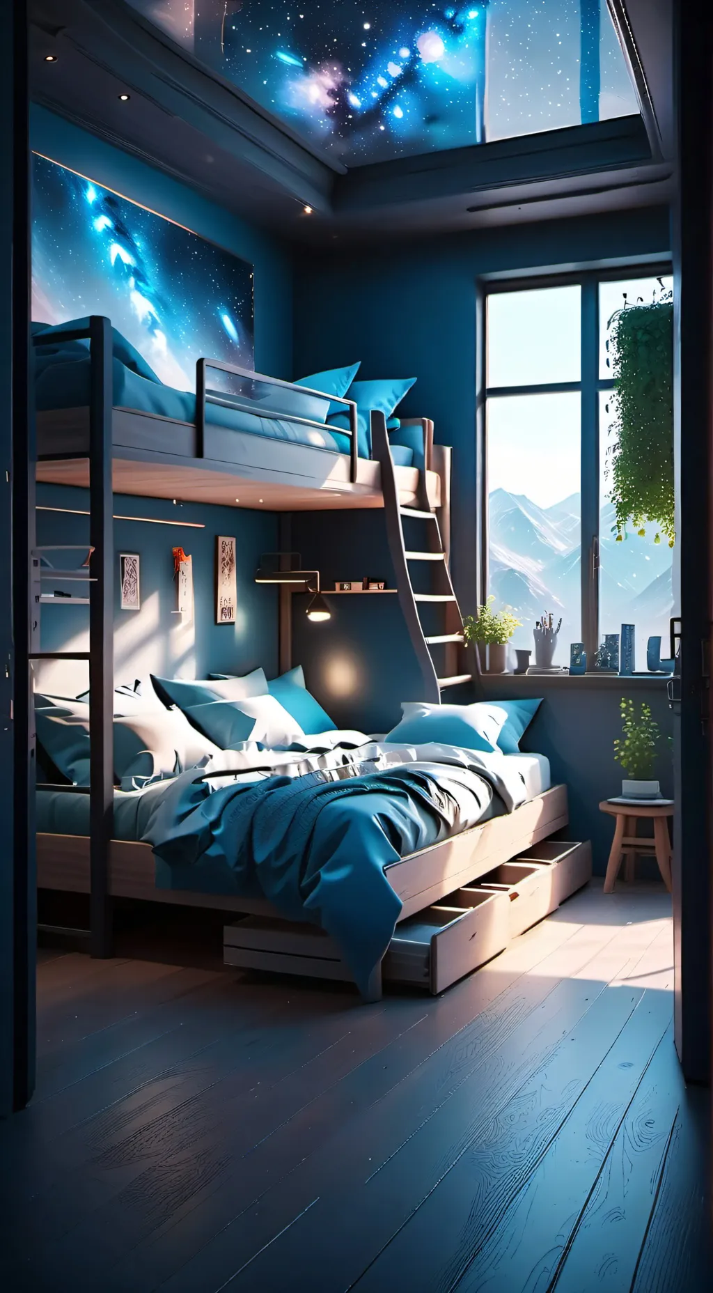 ai character: UA Dorms background