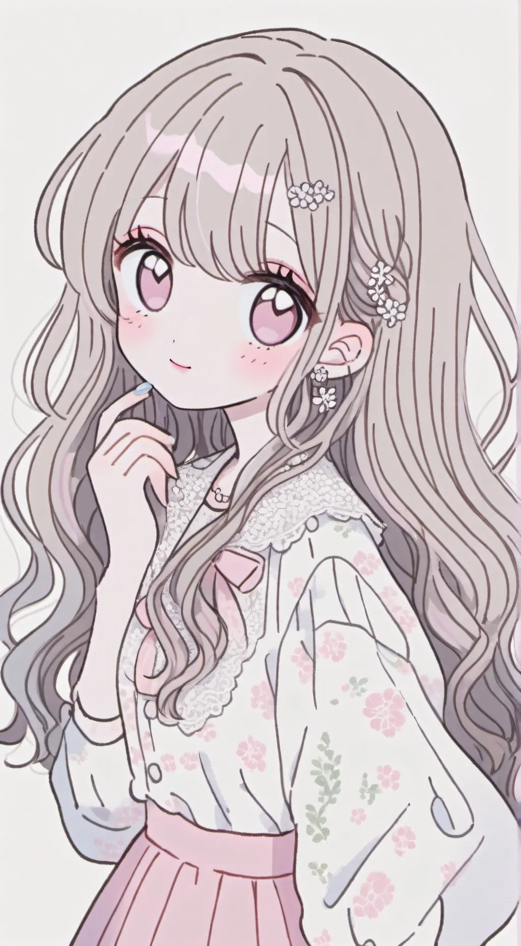 ai character: rosy background