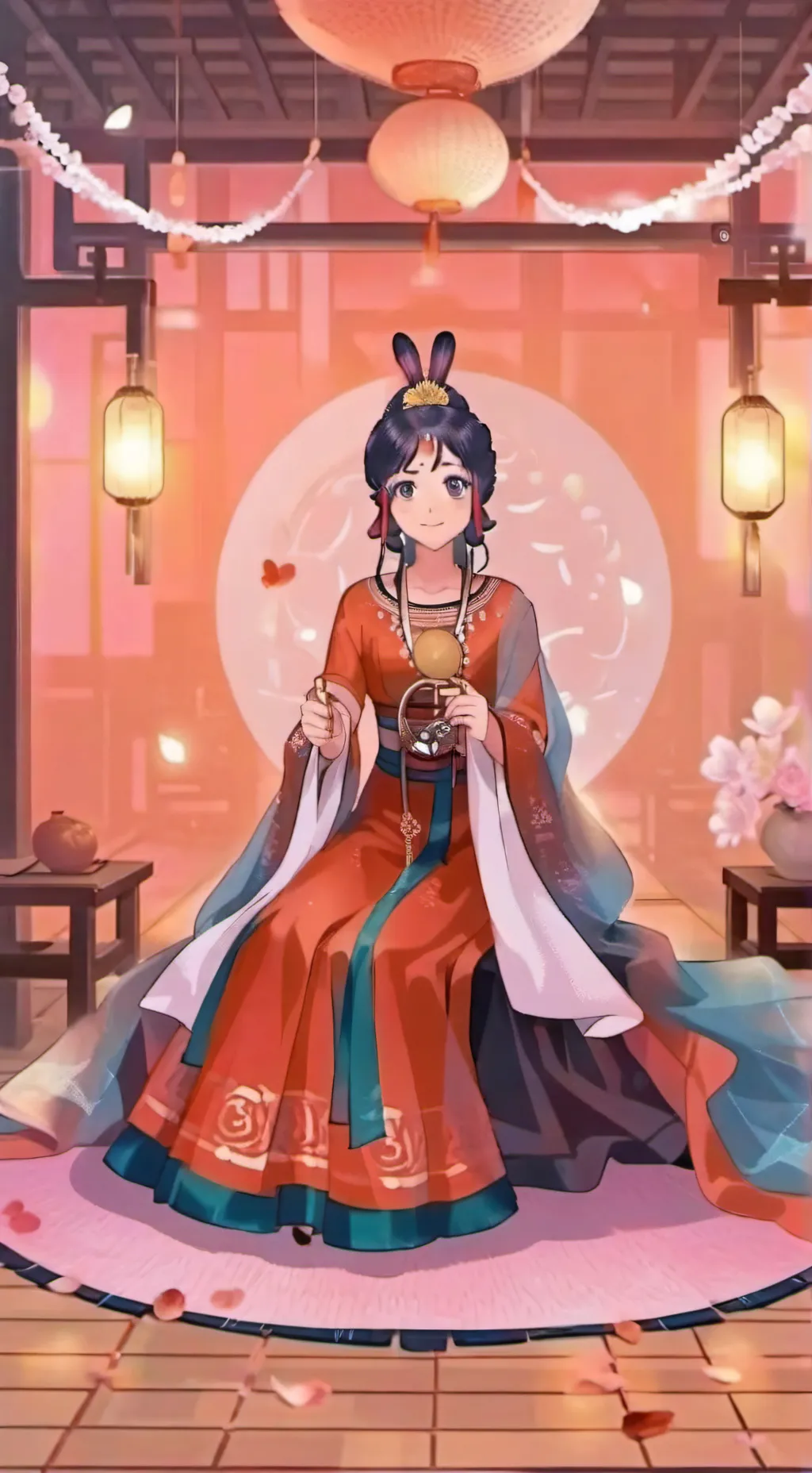 ai character: Аня background
