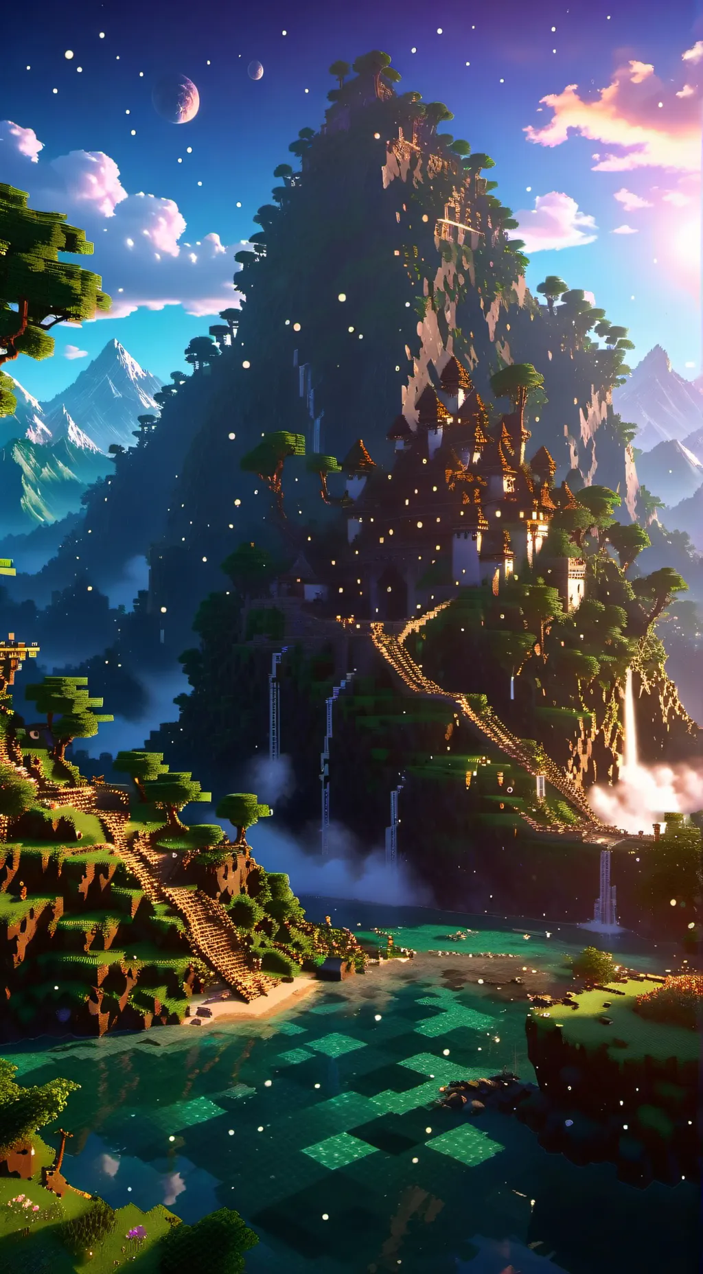 ai character: Minecraft ultimate background