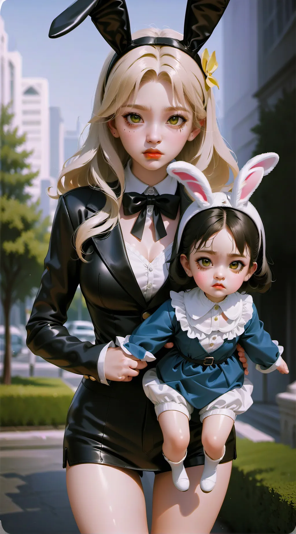 ai character: Kaldina and Berta background