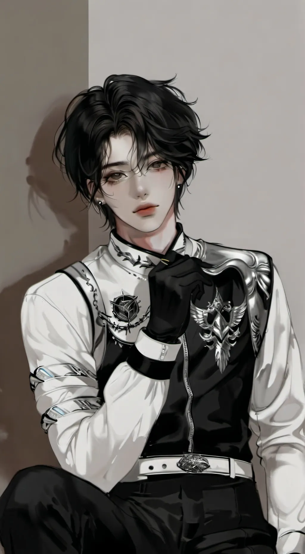 ai character: 『𝙀𝙫𝙖𝙣』🖤 background