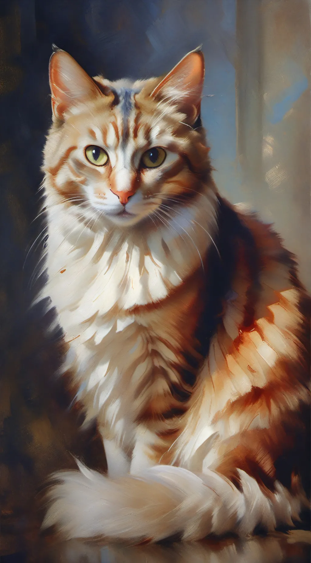 ai character: warrir cats  background