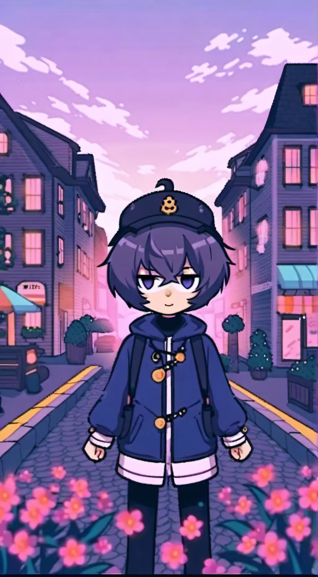 ai character: da emo grapes background