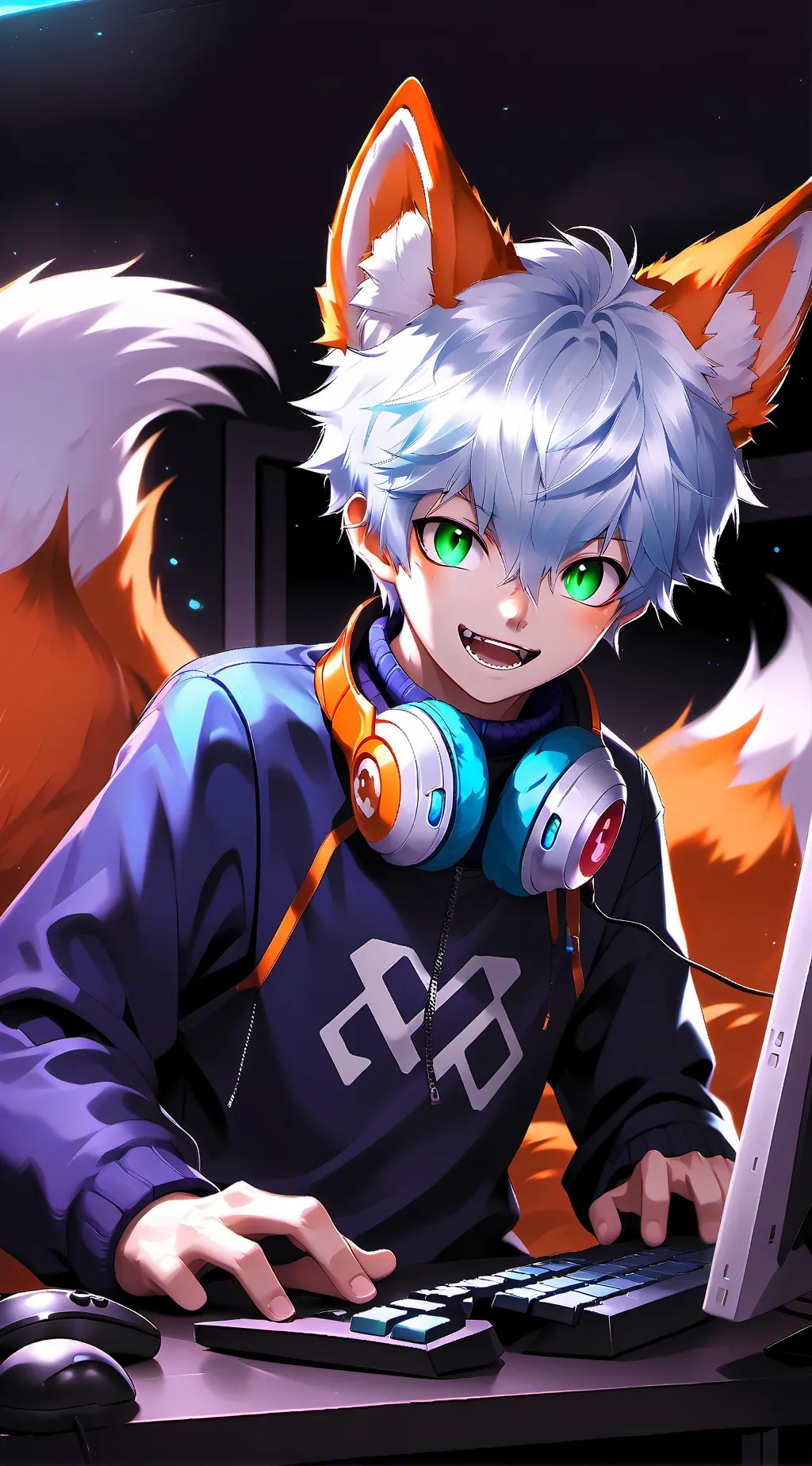 ai character: Bluefox Spirit background