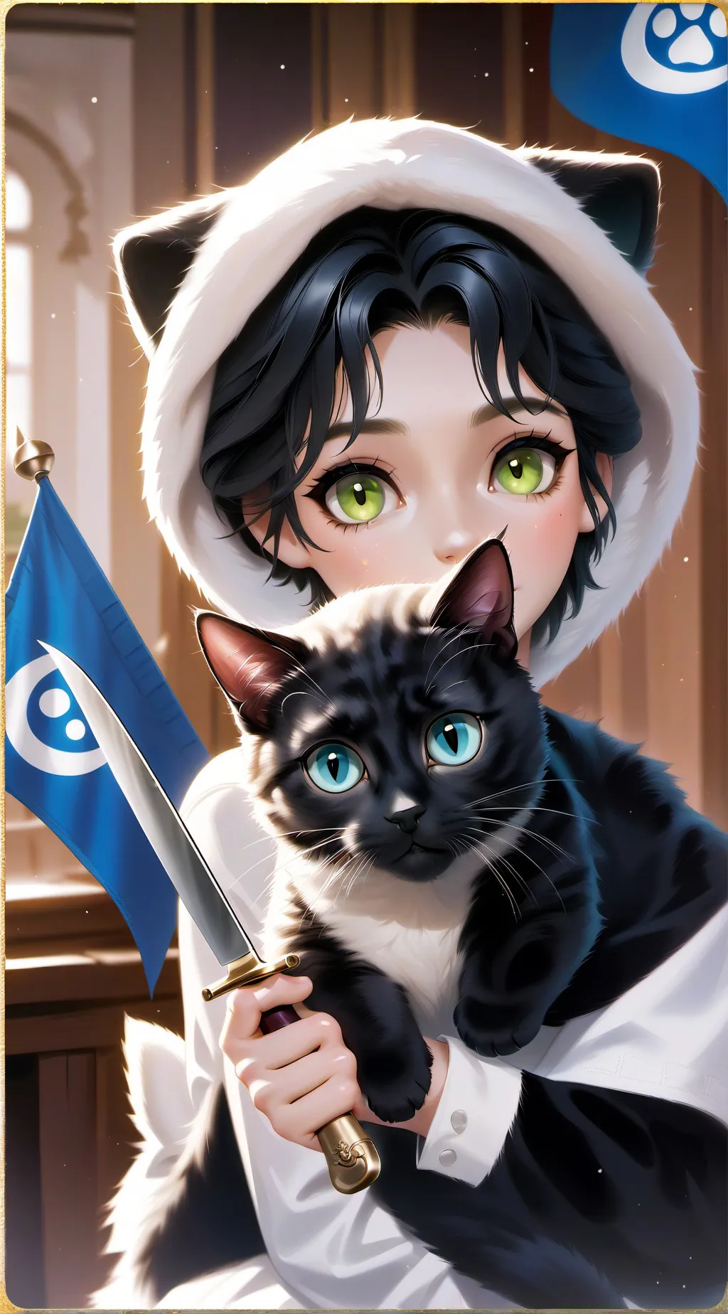 ai character: random posts background