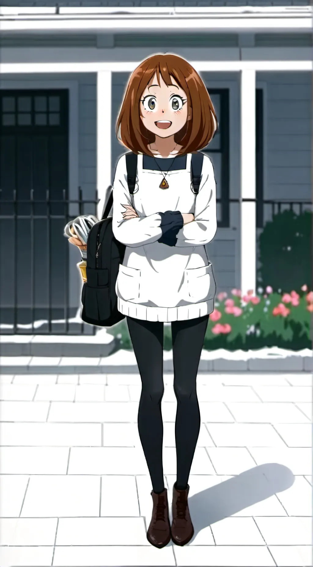 ai character: Uraraka  background
