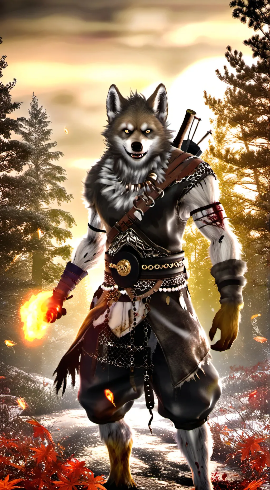 ai character: sprunki werewolf 2 background
