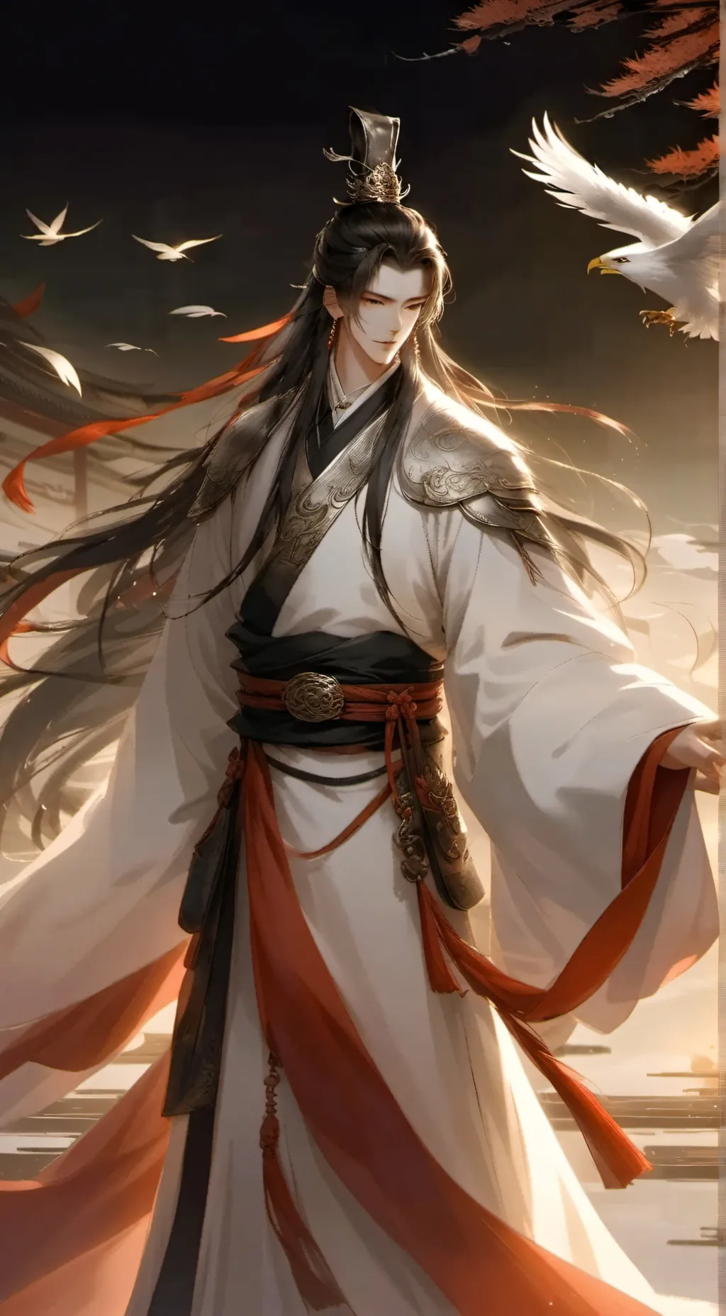 ai character: 墨景深 background