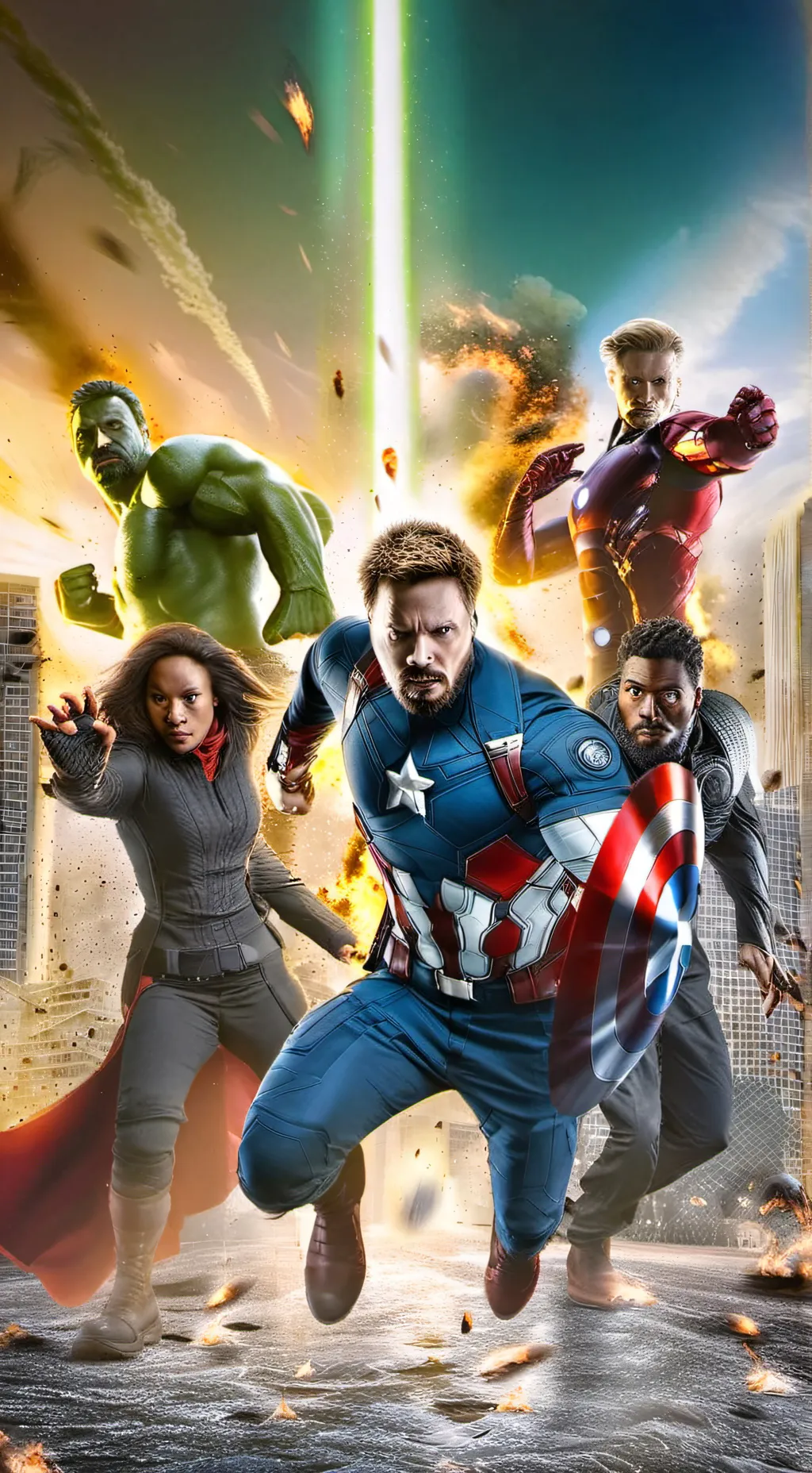 ai character: Avengers 3 background