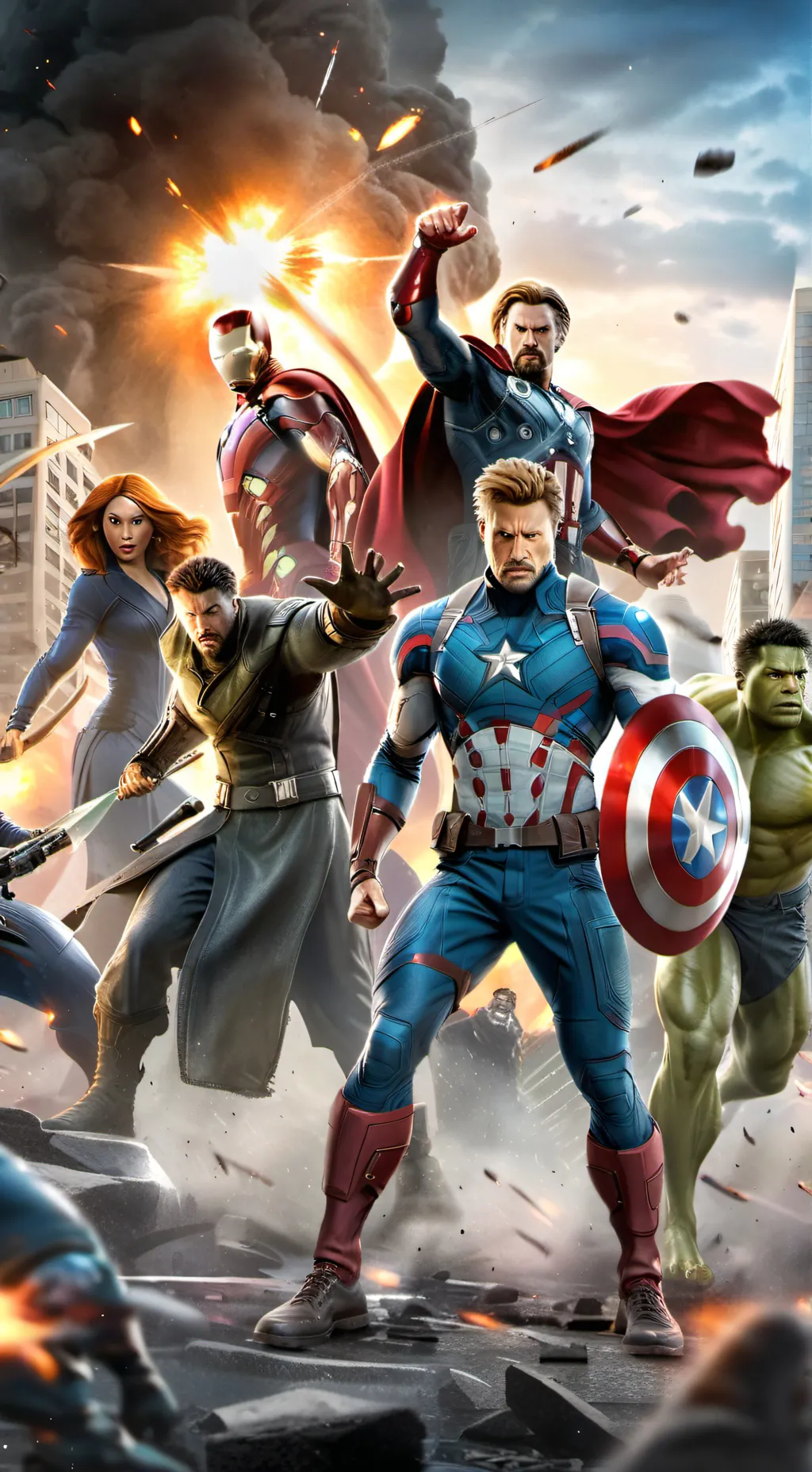 ai character: Avengers 4 background