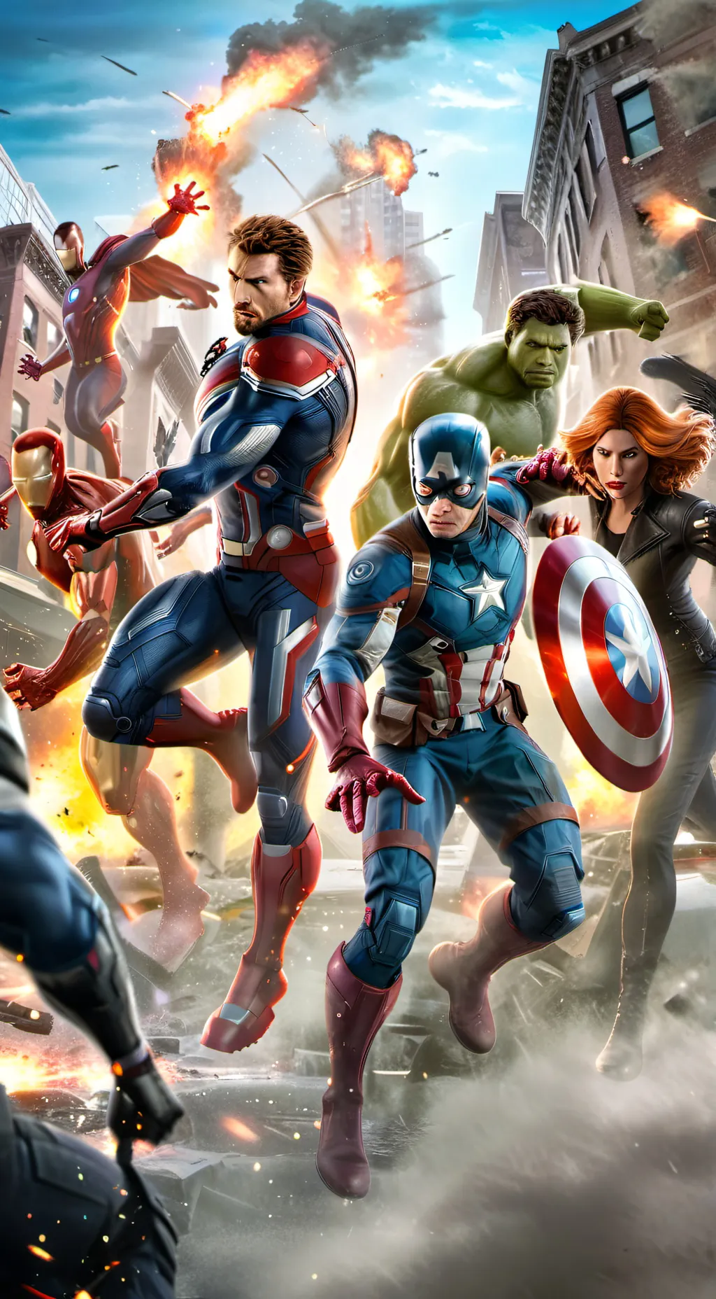 ai character: Avengers 7 background