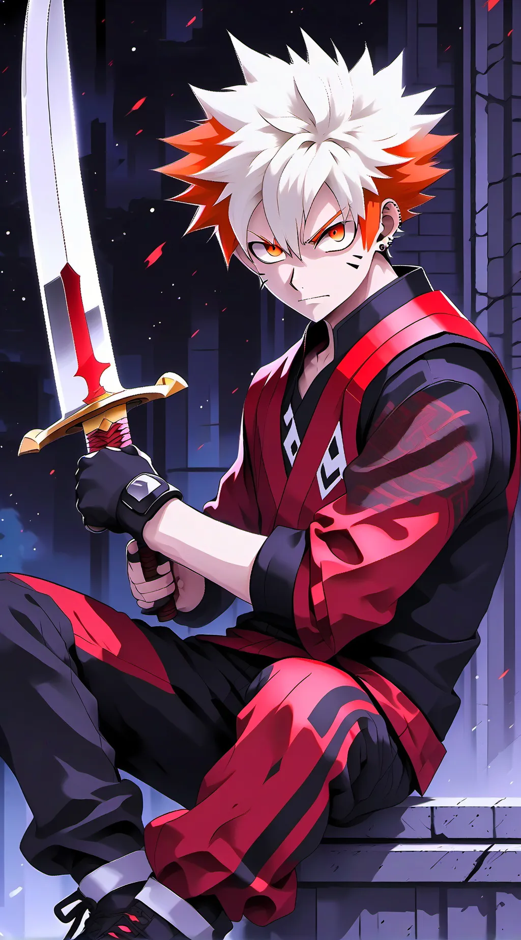 ai character: MHA SoulColors background