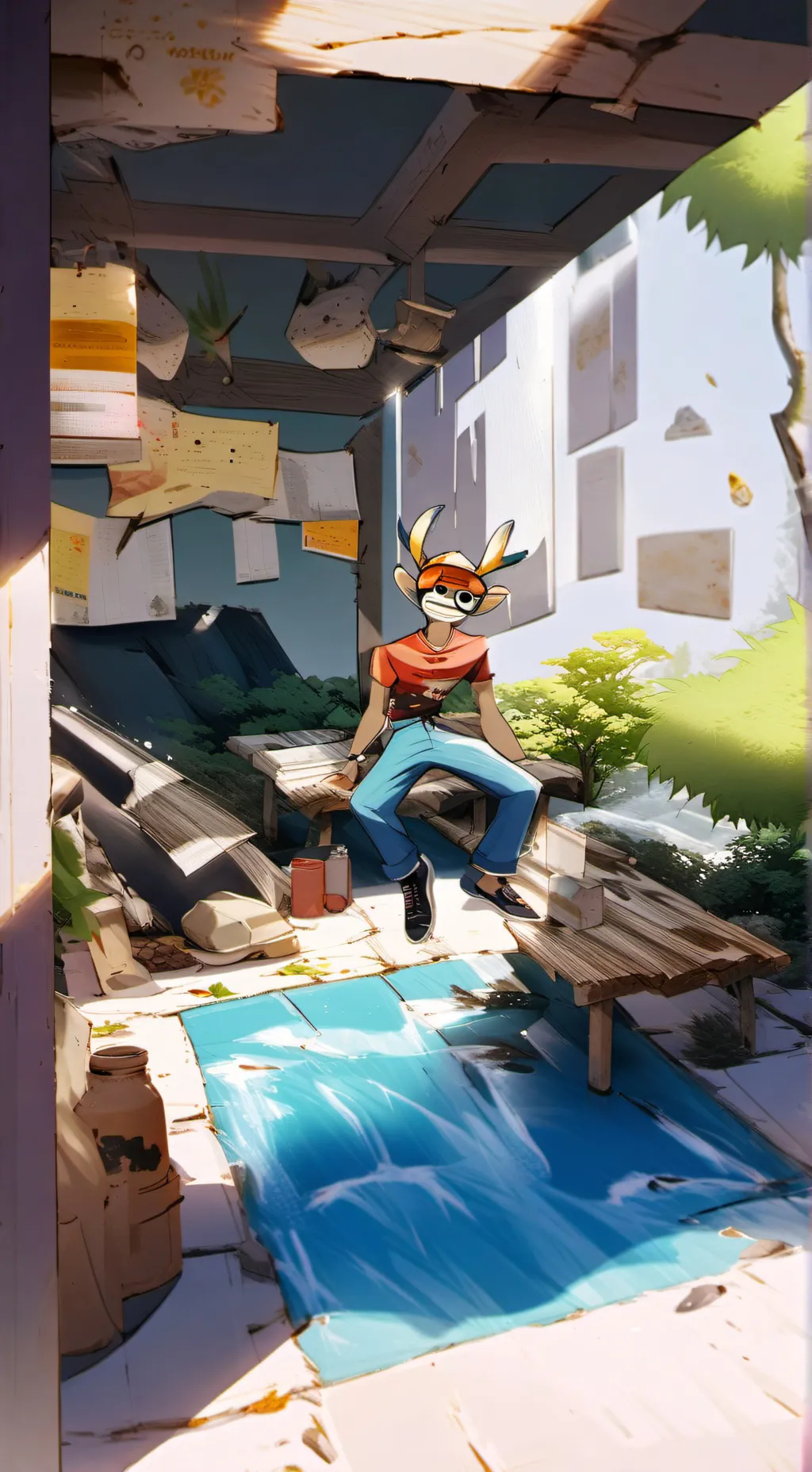 ai character: nutmegtiger background