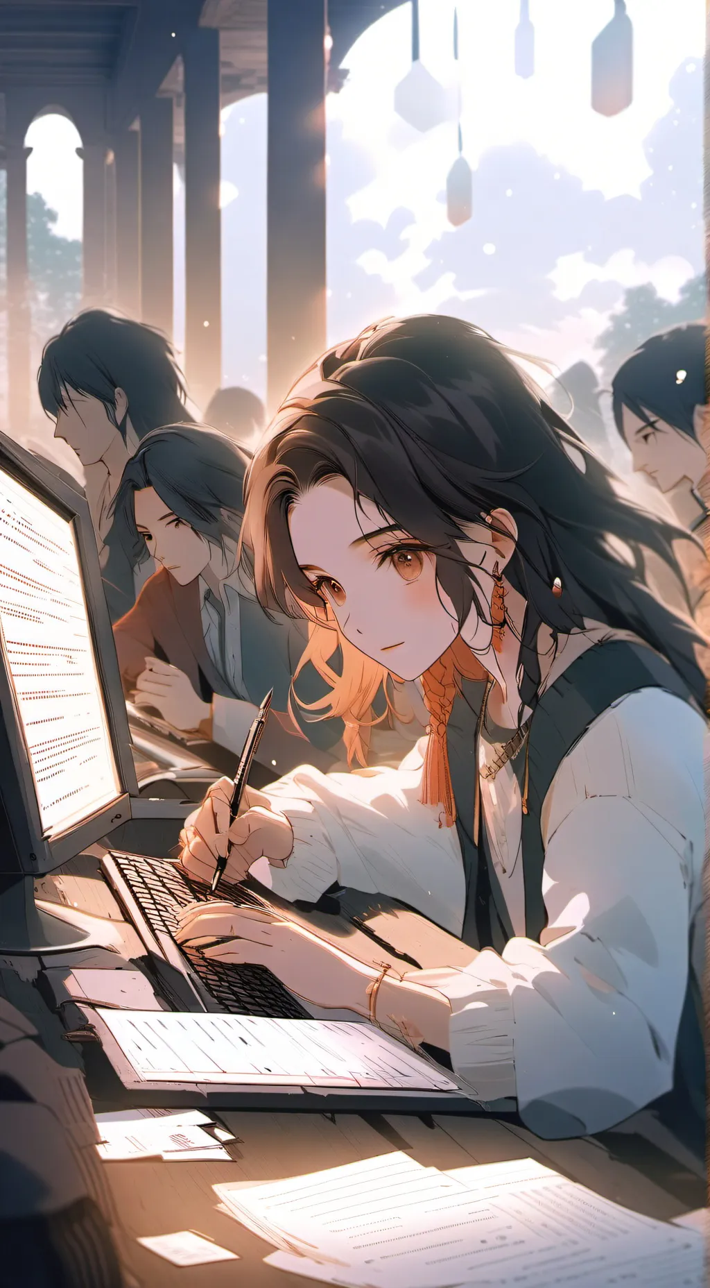 ai character: Vocabulary trainer background