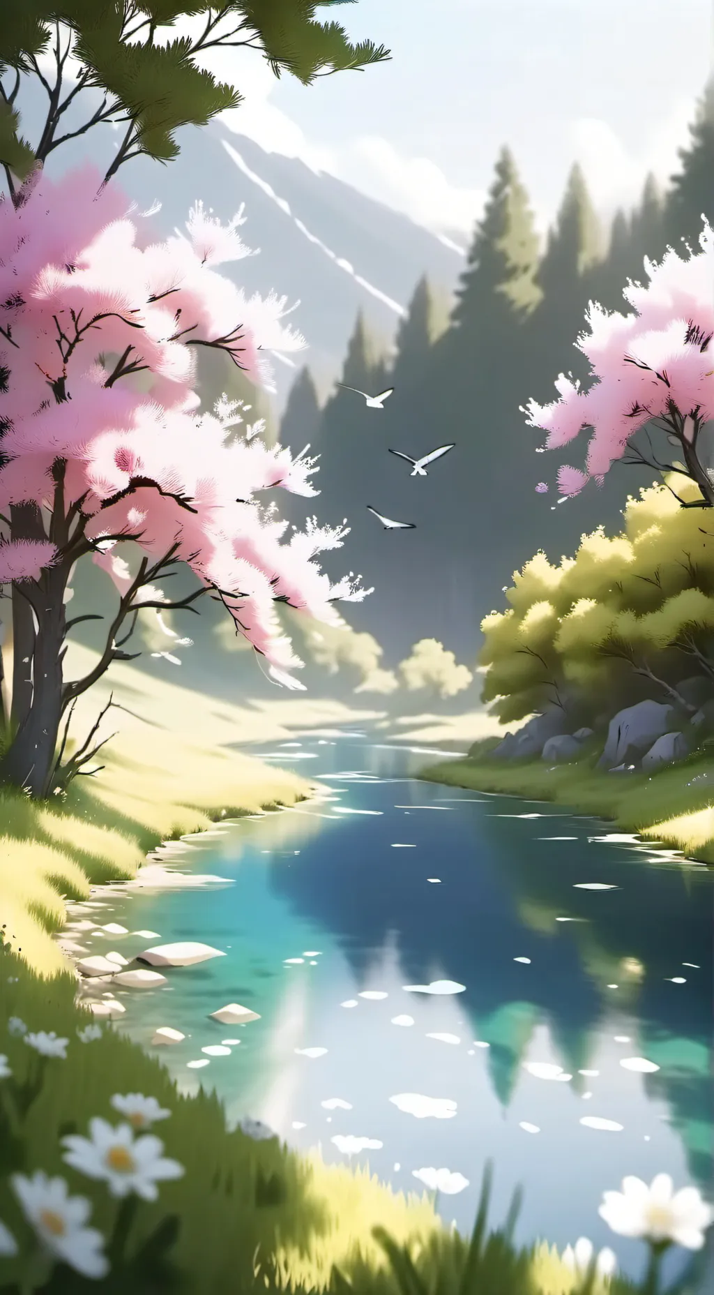 ai character: nature background