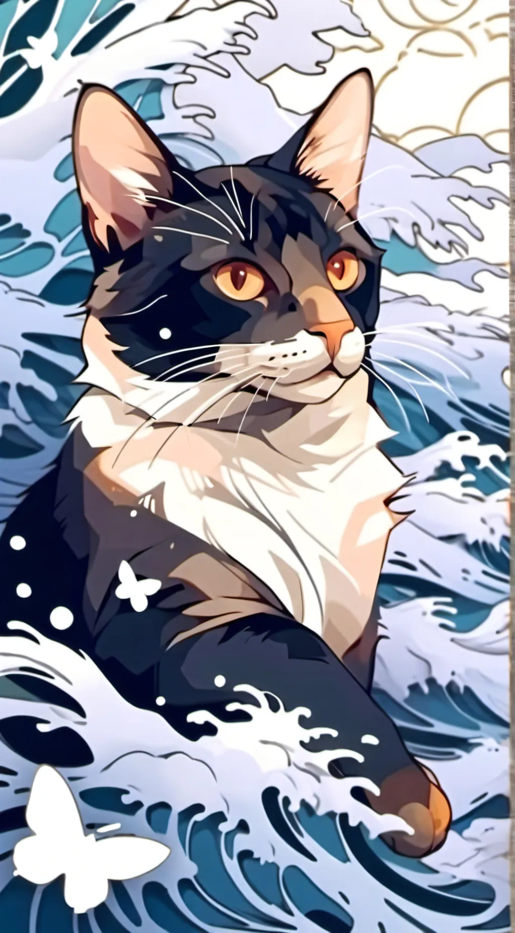 ai character: gatito background