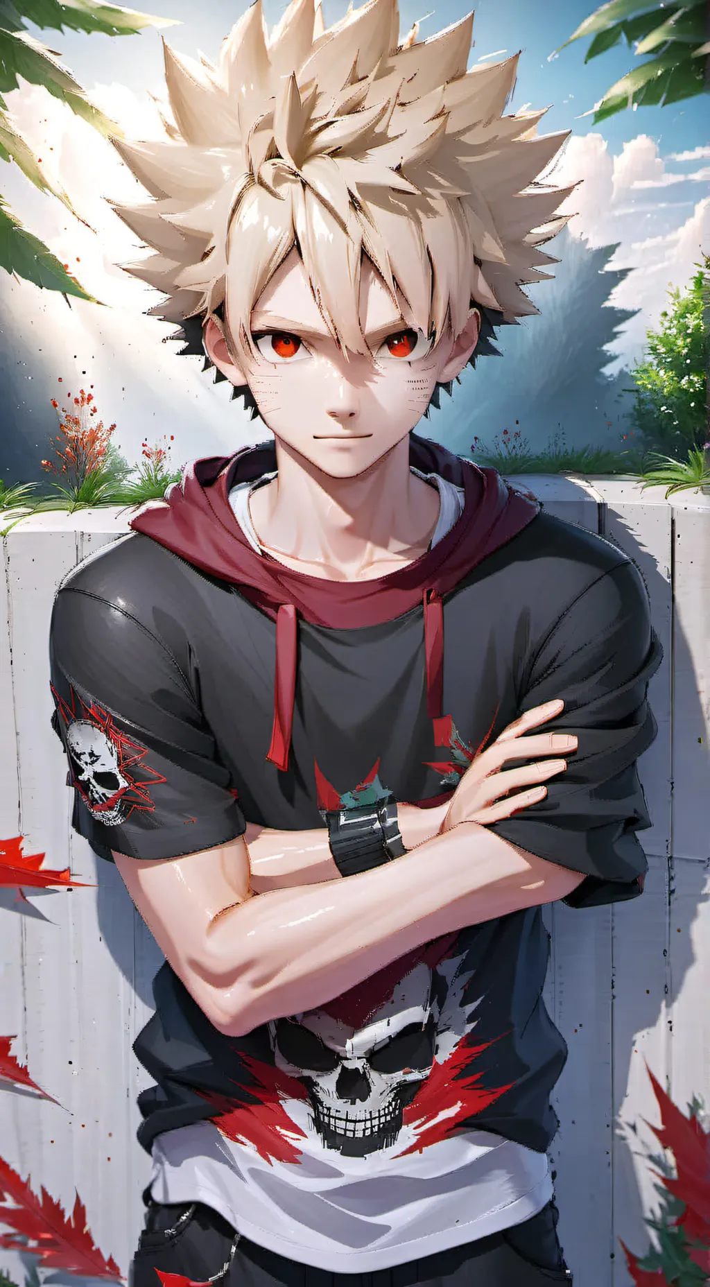 ai character: Mha new student  background