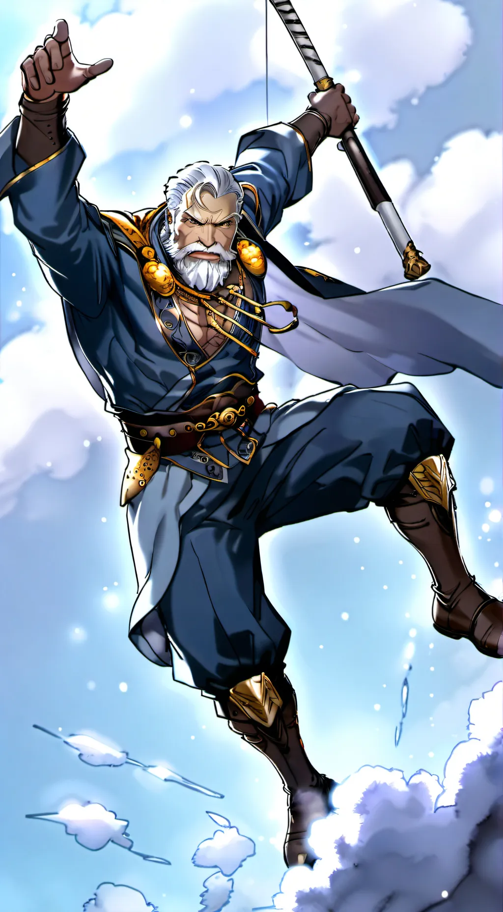 ai character: captain old background