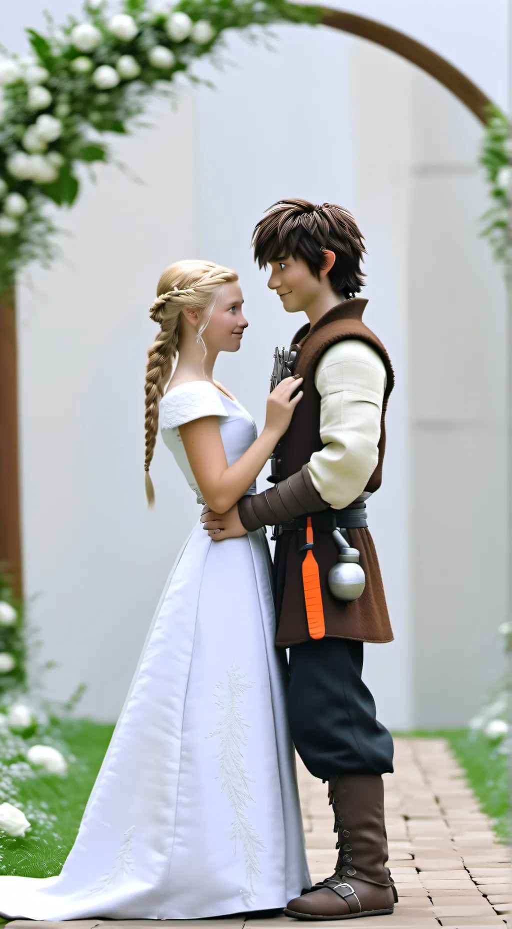 ai character: Httyd Wedding background