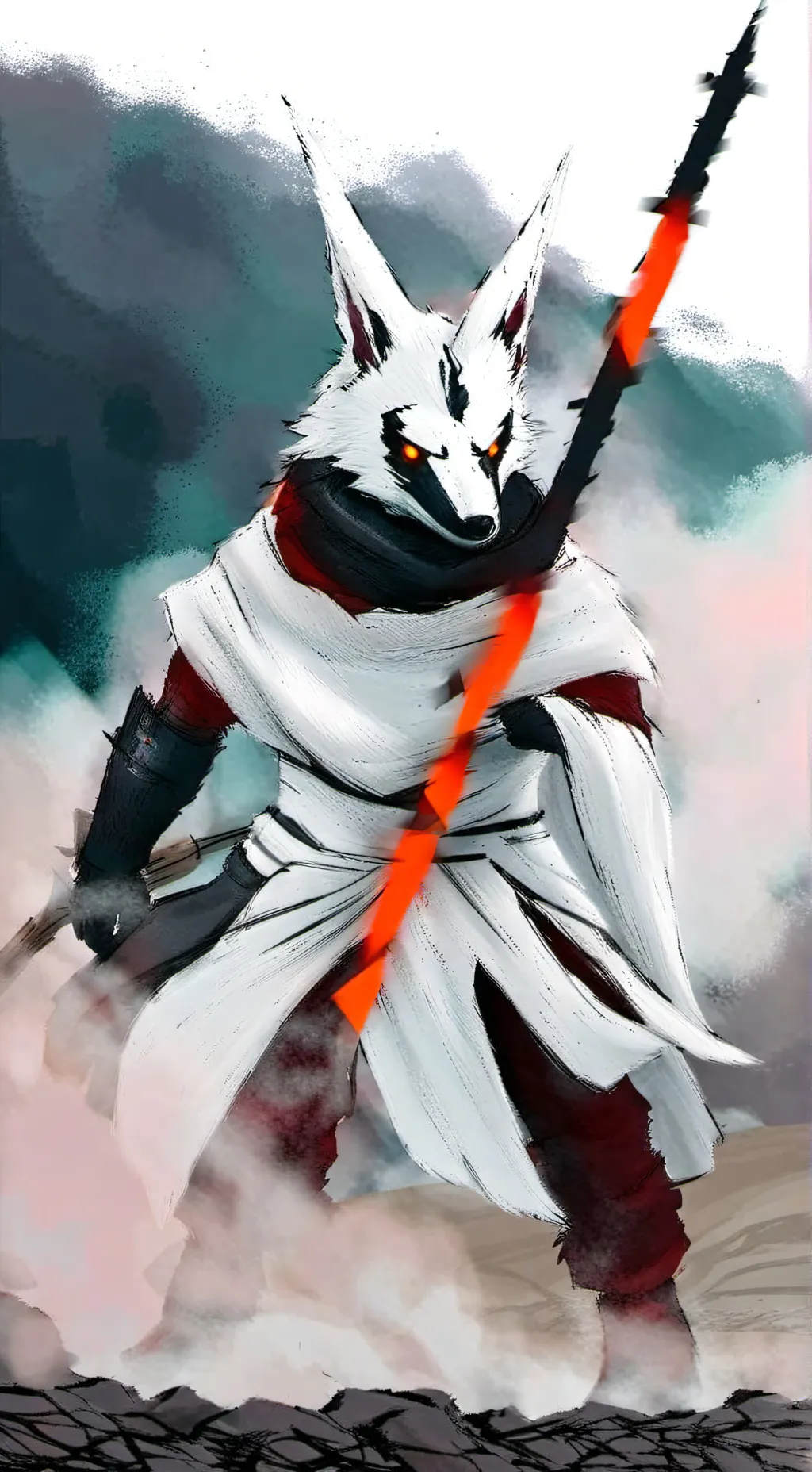 ai character: wolf background