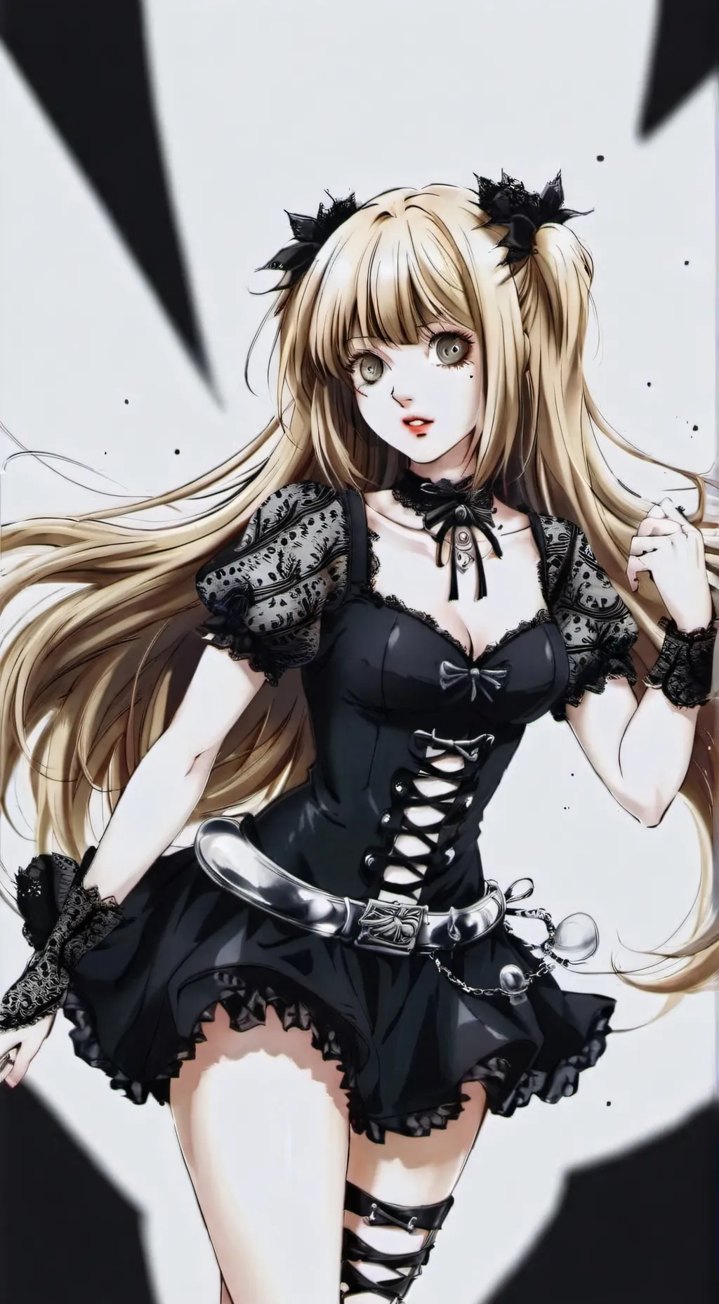 ai character: misa amane 𓉸ྀི  background