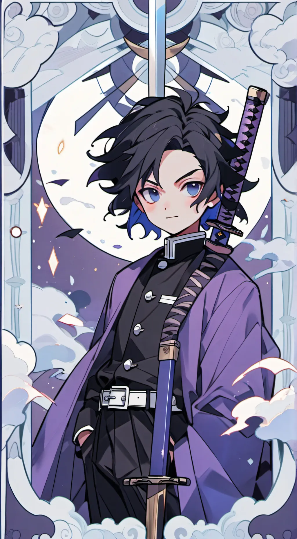 ai character: Muichiro/Tsktsk background