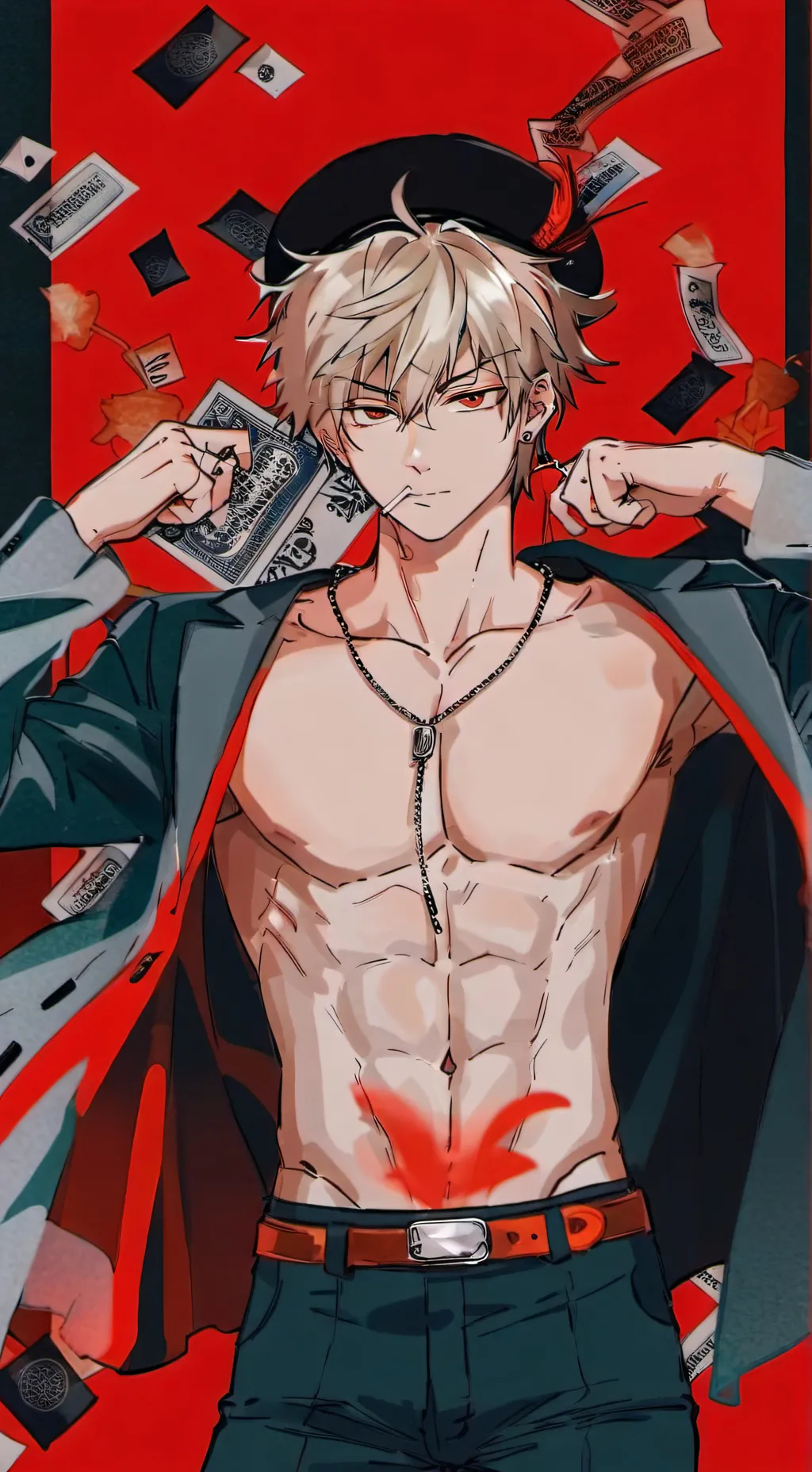 ai character: sexi bakugou😏 background