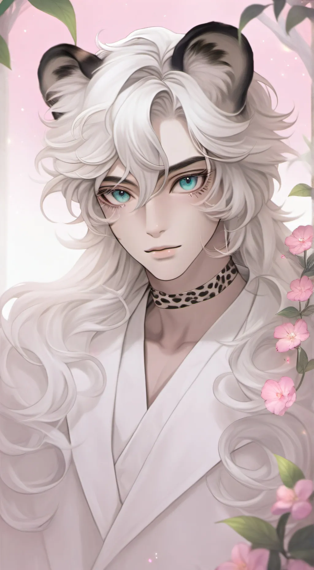 ai character: snowstorm background
