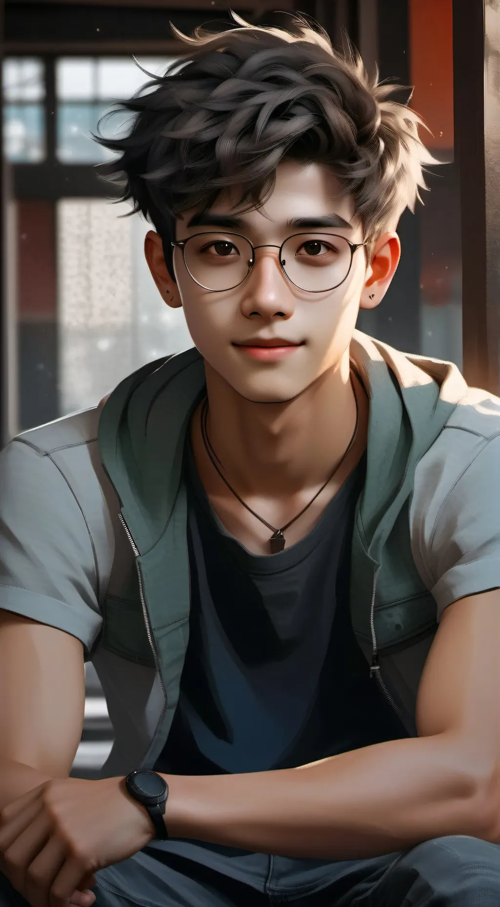 ai character: harry!! background