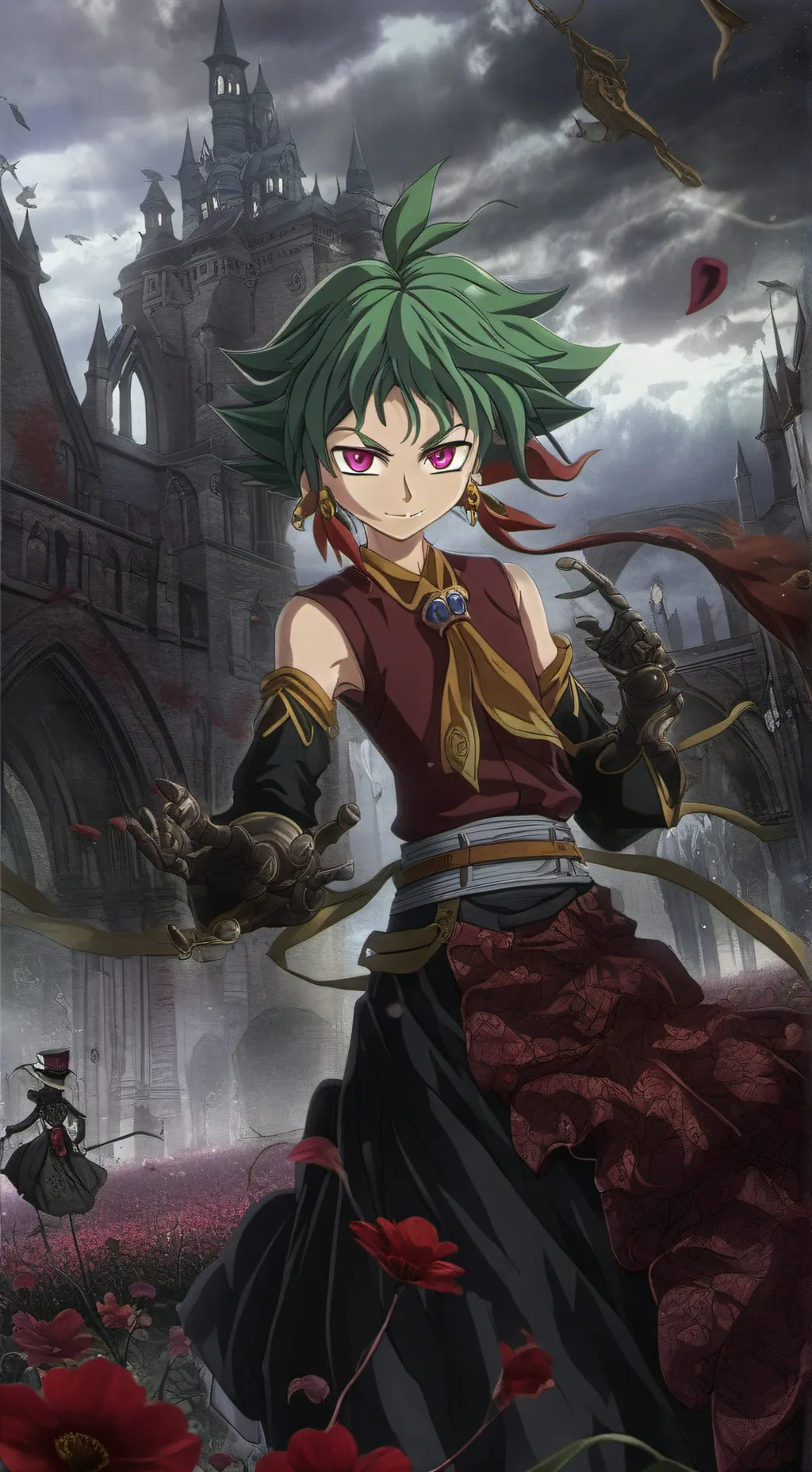 ai character: yuya sakaki background